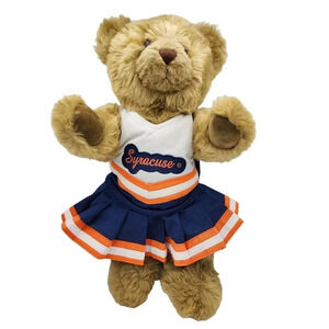 Syracuse University Cheerleader Bear Theodore Jointed Bear MCM Posable Orangemen